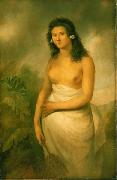 John Webber The Tahitian Princess Poedua, the daughter of Orio, Chief of Raiatea painting